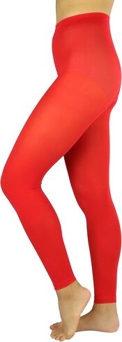 ToBeInStyle Women's Opaque Crown Print High Waist Capri Leggings Blackpink in Saudi Arabia