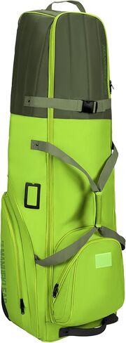 MANUEKLEAR Golf Bag Travel Case for Airlines with Travel Wheels, Golf Travel Bags for Airlines with Padded Top, 1680D Nylon Foldable Golf Travel Covers with 3 Large Pocket for Golfer in Saudi Arabia