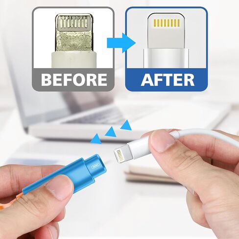 iPhone Cleaning Kit for Charging Port Cleaner, Multi-Tool iPhone Cleaner Repair Lightning Cables, Phone Cleaning Kit for iPhone,i Pad,Connectors, Speaker, Airpod Cleaner Kit, Dark Blue in Saudi Arabia