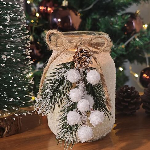 Christmas Candles,18 oz Snow Forest Candles for Christmas Decor,Christmas Tree Scented Candles,Winter Decorations for Indoor Home,Unique Christmas Gifts for Women (Red and White) in Saudi Arabia