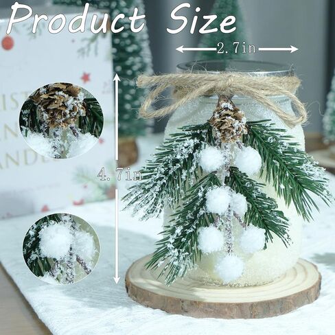 Christmas Candles,18 oz Snow Forest Candles for Christmas Decor,Christmas Tree Scented Candles,Winter Decorations for Indoor Home,Unique Christmas Gifts for Women (Red and White) in Saudi Arabia
