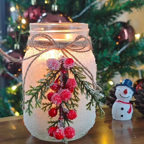 Christmas Candles,18 oz Snow Forest Candles for Christmas Decor,Christmas Tree Scented Candles,Winter Decorations for Indoor Home,Unique Christmas Gifts for Women (Red and White) in Saudi Arabia