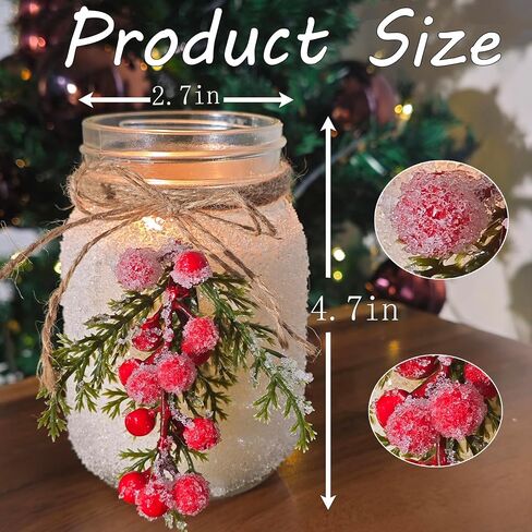 Christmas Candles,18 oz Snow Forest Candles for Christmas Decor,Christmas Tree Scented Candles,Winter Decorations for Indoor Home,Unique Christmas Gifts for Women (Red and White) in Saudi Arabia