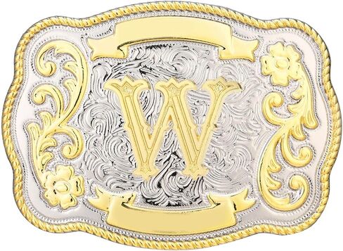 إبزيم حزام للرجال من رعاة البقر الغربيين وراعية البقر روديو بالحرف الأولي ABCDMRJ إلى Z أبازيم حزام للنساء in Kuwait