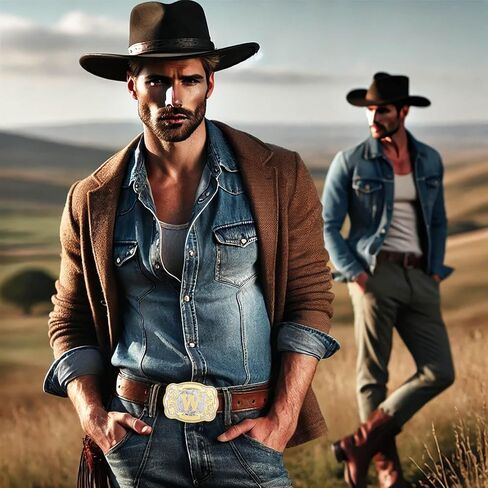 إبزيم حزام للرجال من رعاة البقر الغربيين وراعية البقر روديو بالحرف الأولي ABCDMRJ إلى Z أبازيم حزام للنساء in Kuwait