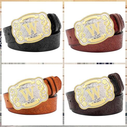 إبزيم حزام للرجال من رعاة البقر الغربيين وراعية البقر روديو بالحرف الأولي ABCDMRJ إلى Z أبازيم حزام للنساء in Kuwait