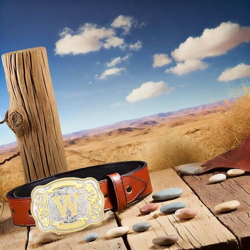 إبزيم حزام للرجال من رعاة البقر الغربيين وراعية البقر روديو بالحرف الأولي ABCDMRJ إلى Z أبازيم حزام للنساء in Kuwait