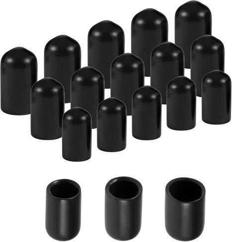 uxcell 60pcs Round Rubber End Caps 1/4" 3/8" 1/2"(7mm 10mm 12mm) Purple Vinyl Cover Screw Thread Protectors Assortment Kit in Saudi Arabia
