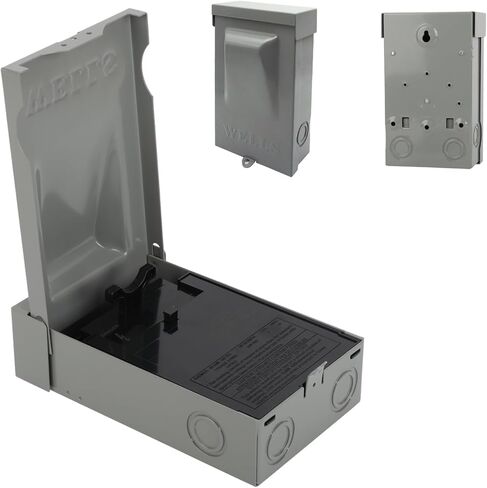 Wells 2 Pack 60 Amp Fuse Disconnect 120/240VAC AC Disconnect Box Outdoor Waterproof Disconnect Metal Box Pull Out Switch for Light Commercial Air Conditioning (No Included Fuse) in Saudi Arabia