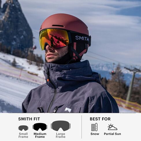 SMITH I/O MAG Snow Goggles – Adult Ski & Snowboarding Goggles with Interchangeable Lens, Anti-Fog Performance & 100% UV Protection – for Men & Women – Sage Brush, ChromaPop Pro Sun Black in Saudi Arabia