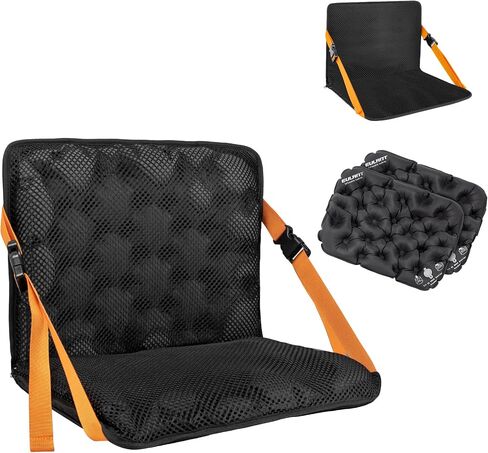 EULANT Portable Stadium Seat Cushion with Back Support and Adjustable Straps,Foldable and Lighteweigt Bleacher Chairs for Bleacher,Camping Hiking Sporting Events and Outdoor Activities in Saudi Arabia