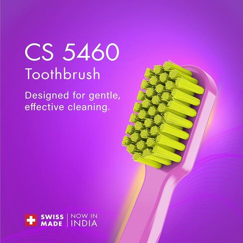 Curaprox CS 5460 Ultra-Soft Toothbrush for Adults with Ultra-Fine Filaments and Compact, Slightly Angled Toothbrush Head for Improved Tooth and Gum Health in Saudi Arabia