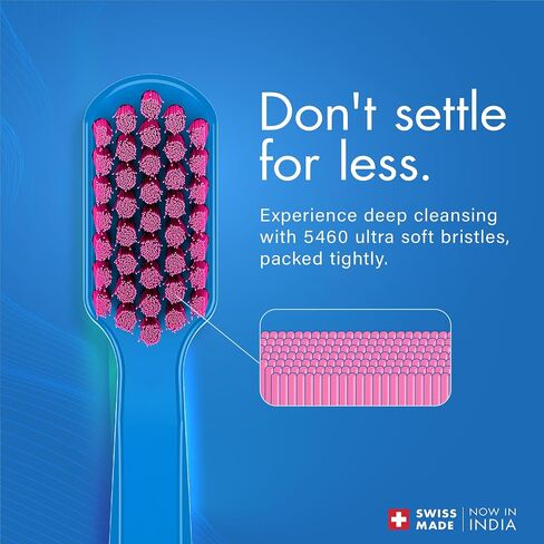 Curaprox CS 5460 Ultra-Soft Toothbrush for Adults with Ultra-Fine Filaments and Compact, Slightly Angled Toothbrush Head for Improved Tooth and Gum Health in Saudi Arabia