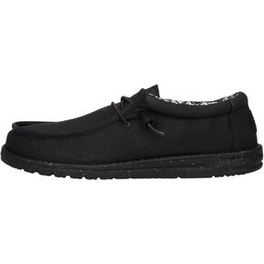 Hey Dude Wally Stretch Canvas North Atlantic Size 13, Men’s Shoes, Men's Slip-on Loafers, Comfortable & Light-Weight