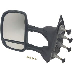 PartsFlow Manual Right Side Door Mirror For 2002-2016 Ford E-350 Super Duty/E-150/E-250/Econoline Van/Econoline/E-150 Club Wagon/E-350 Club Wagon/E-150 Econoline Club Wagon/E-250 Econoline
