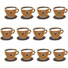 Brown Coffee Cup Enamel Lapel Pin Cartoon Badge for Boy Girl Gift Clothes Backpacks Badges Hats Bags
