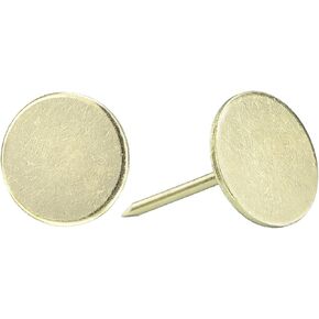 uxcell Upholstery Tacks Nail Pins Furniture, 120Pcs 16x20mm Thumb Tack Pins Assortment Kit Carbon Steel for Home Sofa DIY Decorative Nail Heads Nails, Gold