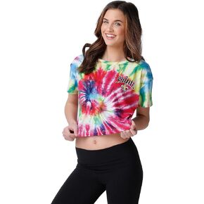 FOCO womens Nfl Team Logo Ladies Fashion Crop Top Shirt, Bottom Line, Medium US
