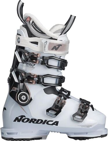 حذاء Nordica Women Promachine 105 W، اللون: أبيض/أسود/وردي، المقاس: 26 (050F48025N6-26) in Saudi Arabia