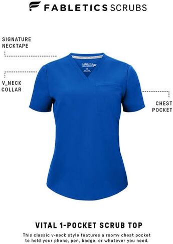 قميص Fabletics Vital للسيدات بجيب واحد - MotionTech، مقاوم للتجاعيد، جيب على الصدر، مضاد للانكماش، مقاس شبه نحيف، Chai، عادي، L in Saudi Arabia