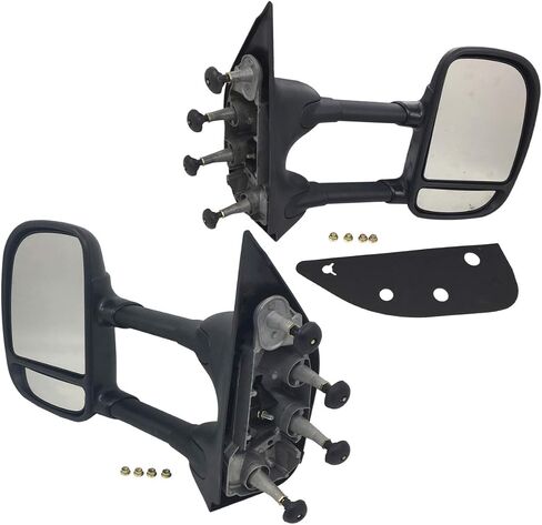 مرآة باب الجانب الأيمن اليدوية من PartsFlow لسيارة Ford E-350 Super Duty/E-150/E-250/Econoline Van/Econoline/E-150 Club Wagon/E-350 Club Wagon/E-150 Econoline Club Wagon/E -250 إيكونولين in Kuwait
