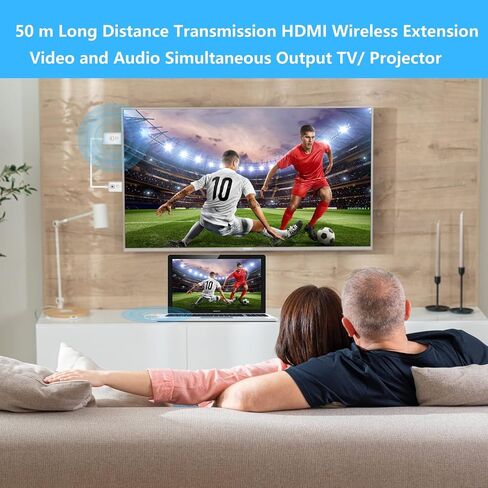 جهاز إرسال واستقبال HDMI اللاسلكي من eppfun CS500AB (أسود) in Saudi Arabia