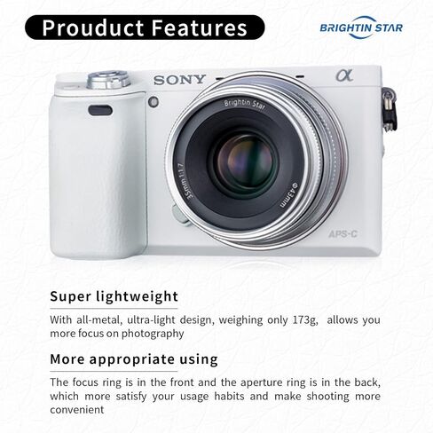 35mm F1.7 Wide-Angle Manual Focus Prime Lens for Nikon Z-Mount Mirrorless Cameras, APS-C MF Large Aperture Fixed Lens, Compatible with Z-6II, Z-7II, Z5, Z50, Z9, Z50, Z-FC, Z30 in Saudi Arabia