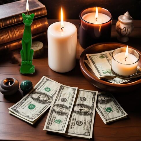 Lucky Cat Ritual Candle - Ancient Egyptian Goddess Symbol for Attracting Good Fortune, Prosperity, and Healing for Personal Needs and Desires with Abundance and Prosperity (Black) in Saudi Arabia