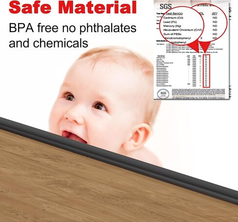 Corner Protector Baby Black, E-PRONSE 12PCS Black Silicone Table Corner Protectors,Baby Proofing Corner Protectors for Furniture, Baby Proof Corners and Edges with Strong Adhesion in Saudi Arabia