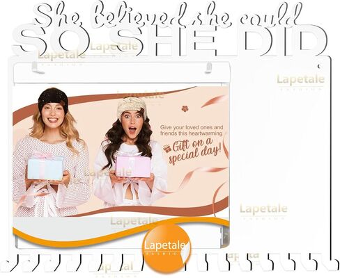 BIB Medal Hanger Holder Display Wall She Believed She Could SO SHE DID-Medal Hanger Awards Ribbon Cheer,gymnastics,soccer,softball Sports Medals Easy to Install-20 Vinyls in Saudi Arabia