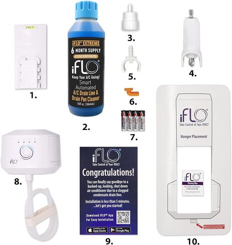 نظام تنظيف خط تصريف التيار المتردد الأوتوماتيكي الذكي iFLO®، يتضمن خرطوشة تنظيف سعة 36 أونصة in Saudi Arabia