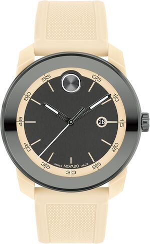 Movado Bold TR90 Men's Sport Watch - Swiss Quartz Chronograph Movement, Leather Strap - 3 ATM Water Resistance - Luxury Fashion Timepiece for Him - 43.50mm in Saudi Arabia