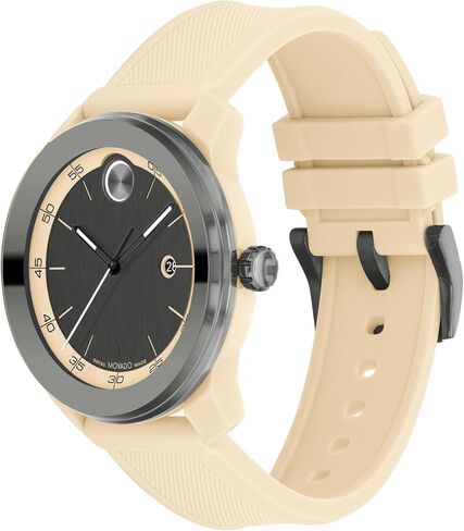 Movado Bold TR90 Men's Sport Watch - Swiss Quartz Chronograph Movement, Leather Strap - 3 ATM Water Resistance - Luxury Fashion Timepiece for Him - 43.50mm in Saudi Arabia