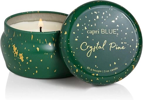 Capri Blue Apple Cider Social Scented Candles for Home - Glimmer Inverted Jar Candles - Long Lasting Candles - Soy Candles - Holiday Candles with Cranberry Red & Gold Ombre Glass Candle Holder (10 oz) in Kuwait