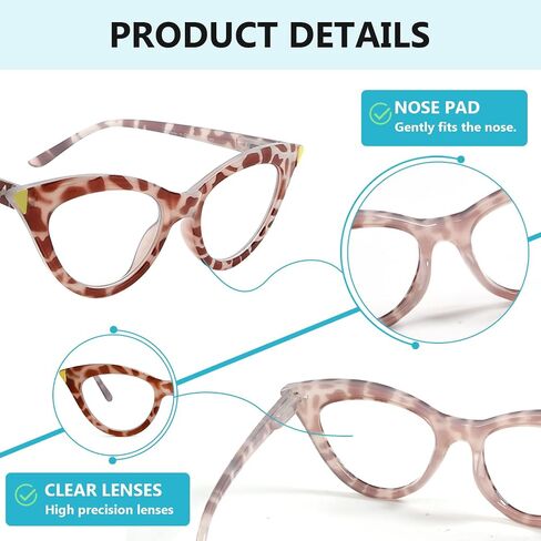 10 Pack Oval Readers Retro Ladies Round Cheaters for Women +0.00 in Saudi Arabia