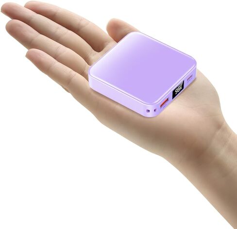 10000mAh Small Power Bank, Mini Phone Portable Charger, USB C Input/Output with Smart LED Display, 30W Fast Charging Technology Battery Bank for iPhone, iPad,Samsung, Android Phones, Tablet in Kuwait