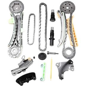 SCITOO TK4090 Timing Chain Kit Chain Tensioner Sprocket Chain Guide Rail fits for 97-09 for Ford Explorer for Mazda B4000 for Mercury Mountaineer