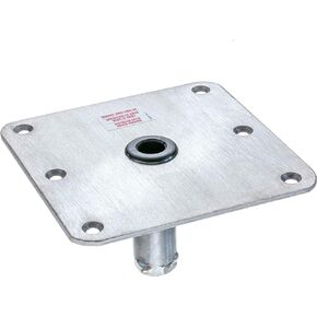 Swivl-Eze attwood SP-67739 Swivl-Eze Lock'N-Pin Stainless Steel 7-Inch x 7-Inch Non Threaded Boat Seat Pedestal Base