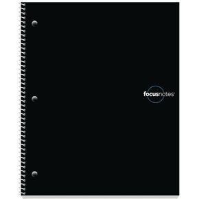 Oxford FocusNotes Note Taking System 1-Subject Notebook, 11 x 9 Inches, White, 100 Sheets (90223) - Black