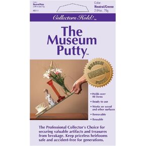 Quakehold Collectors Hold Museum Putty ,Silver ,2 Pack