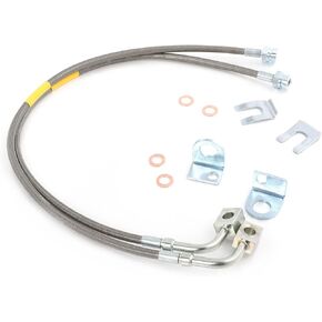 Extended Front Stainless Brake Lines for Jeep Wrangler JK 2007-2018 2-6" Lift