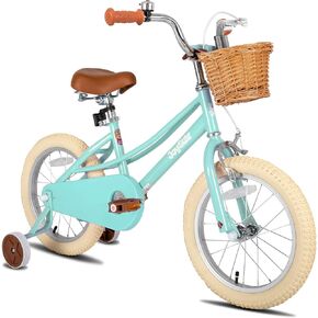 JOYSTAR Girls Bike for 2-12 Years Old Toddlers and Kids, 12" 14" 16" Kids Bike with Training Wheels, 20 Inch Kid's Bicycle with Kickstand, Retro Style Kids Bikes