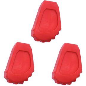 Drum Stand Rubber Feet Drum Throne Feet 3pcs Red Rubber Feet for Drums Percussion Parts (Size Large - B)