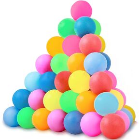 30 PCS Colored Table Tennis Balls Ping Pong Balls 40 mm Entertainment Plastic Balls for Game Party Sports Activities Fun Games Handicrafts Pet Toy