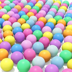 60Pcs Colored Ping Pong Balls,40mm Table Tennis Ball Colorful Plastic Balls for Game,Party,DIY Arts,Pet Toy
