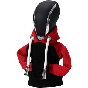 Gear Shift Hoodie, Funny Gear Shift Knob, Universal Car Shift Knob Hoodie, Mini Hoodie for Car Shifter, Automotive Interior Novelty Accessories Decorations, Car Decorations Color Contrast Hoodie.
