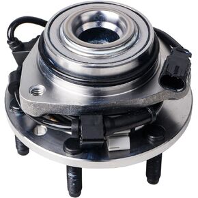 513188 Front Wheel Hub and Bearing Assembly Fit for 02-09 Chevy Trailblazer, 03-06 Chevy SSR, 02-09 GMC Envoy, 03-08 Isuzu Ascender, 04-07 for Buick Rainier, 05-09 SAAB 9-7X, 6 Lugs W/ABS