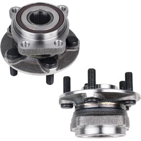 KUSATEC 513220 2PCS Front Wheel Bearing and Hub Assembly Compatible with Subaru Outback Legacy 2005 2006 2007 2008 2009 2010 2011 2012 2013 2014, 5 Lug Bolts w/ABS