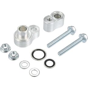 Rear AC Block Off Kit for Chevrolet Suburban 2000-2014 for Cadillac Escalade 2000-2014 / Air Conditioning Line Block Off Kit/Durable 1 Set Silver Tone