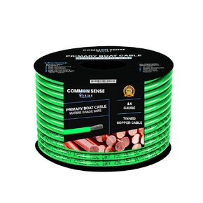 14 AWG UL 1426 (The Real Thing) Marine Wire -Tinned Copper Primary Boat Cable - 30 Feet Red/Black